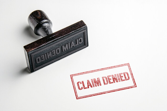 Stempel – Claim denied, Ansprüche abgelehnt