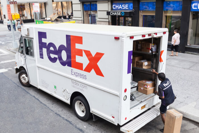 FedEx Lieferwagen in New York 