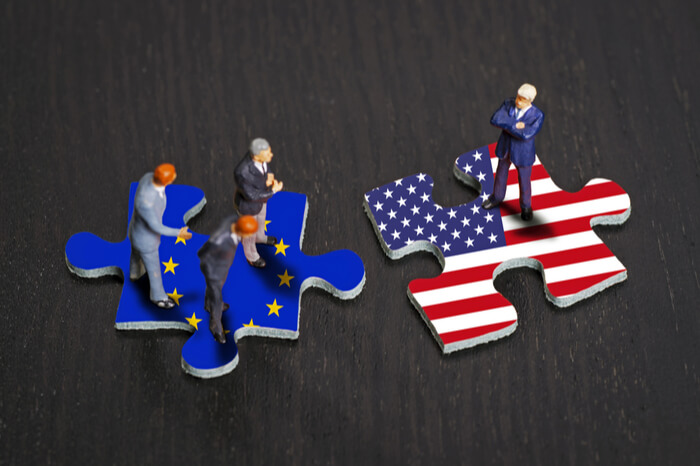 Puzzlestücke EU und USA