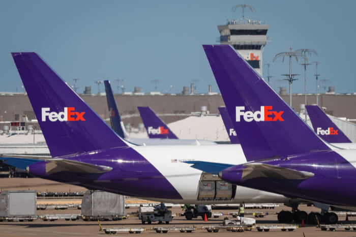 Fedex-Flugzeuge
