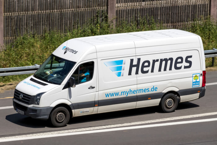 Hermes Zustellerfahrzeug
