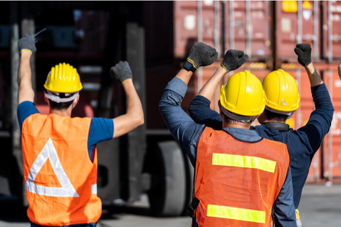 Streik in der Logistik (Symbolfoto)