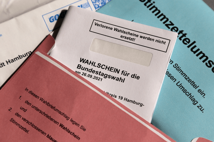 Briefwahlunterlagen Bundestagswahl
