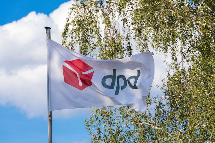 DPD Logo Fahne