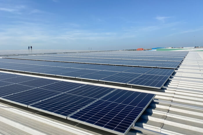 Solarzellen Dach