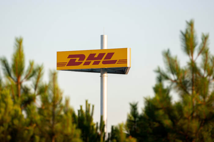 DHL Schild