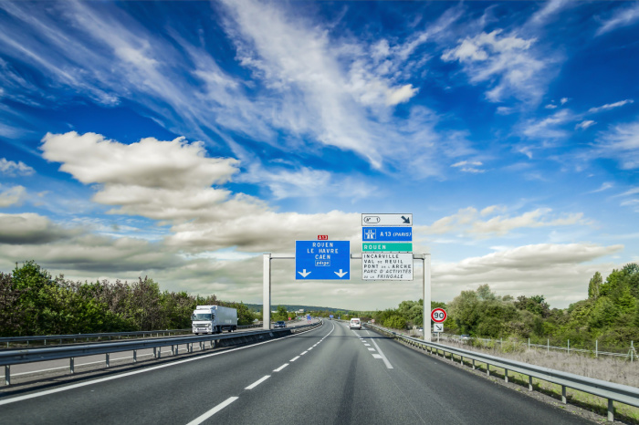 Autobahn in Frankreich