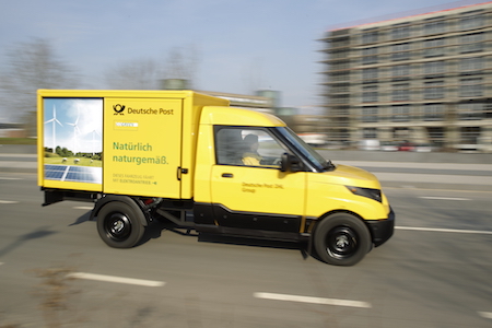 Streetscooter-Fahrzeug der Deutschen Post